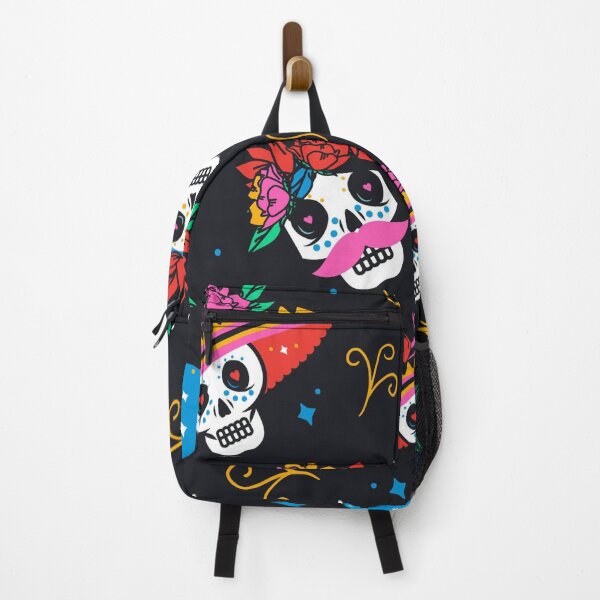 Item preview, Black Dia De Los Muertos Mexican Skulls | Halloween Themed Pattern designed and sold by KauzSL.