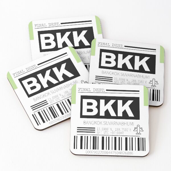 Item preview, Thailand (Bangkok) luggage sticker  designed and sold by DoodleByTheSea.