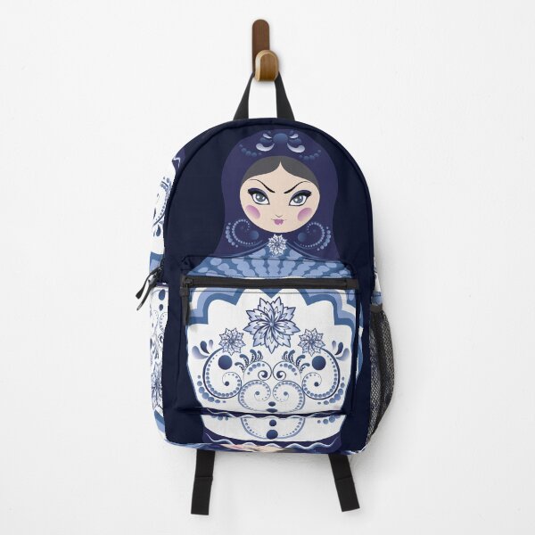Item preview, Blue matryoshka doll designed and sold by AnnArtshock.