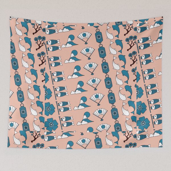 Item preview, Peach Japan culture beautiful pattern gift design designed and sold by Michael Schmidt.