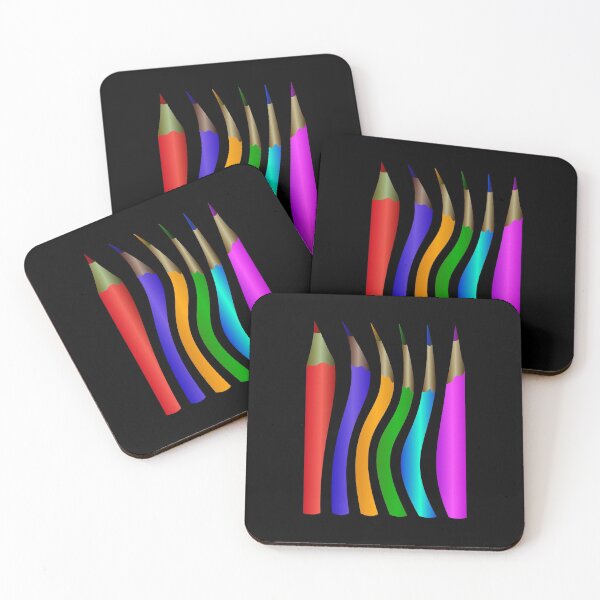 Item preview, Colored pencils GIFT Children Youth Man Woman T-shirts Mugs Other Black background designed and sold by Galina Kostyaeva.
