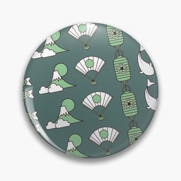 Item preview, Cool green Japan culture beautiful pattern gift design designed and sold by Michael Schmidt.