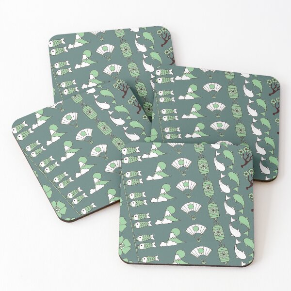 Item preview, Cool green Japan culture beautiful pattern gift design designed and sold by Michael Schmidt.