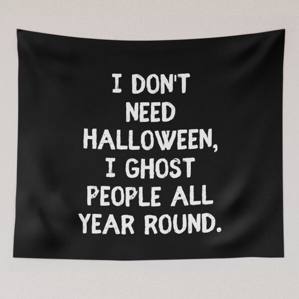 Item preview, I Ghost People All Year Round - Funny Halloween Joke designed and sold by m95sim.