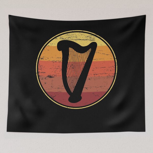 Item preview, Harp Harpist Music Retro designed and sold by 4tomic.