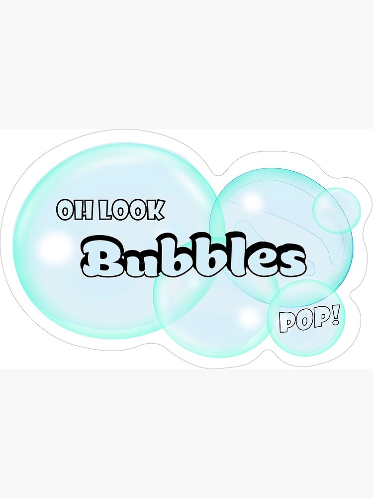 "Cartoon Bubble Sticker meme " Poster by DoodleByTheSea Redbubble