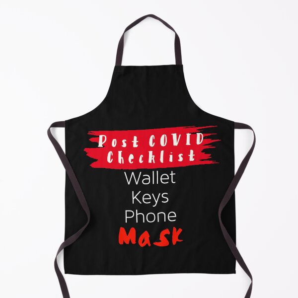 Item preview, Post covid checklist funny text in white designed and sold by AMSonArt.