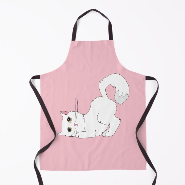 Item preview, Cute white cat with high tail and brown eyes designed and sold by SGS-.