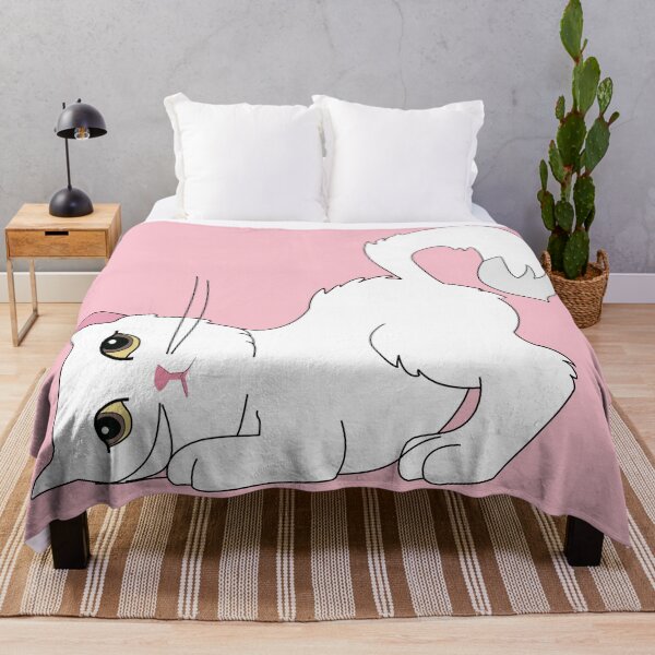 Item preview, Cute white cat with high tail and brown eyes designed and sold by SGS-.