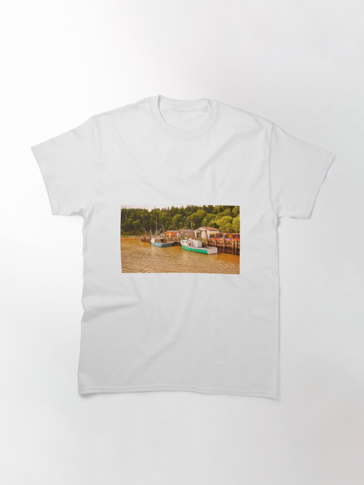 Alternate view of St. Martins Harbour, New Brunswick, Canada Classic T-Shirt