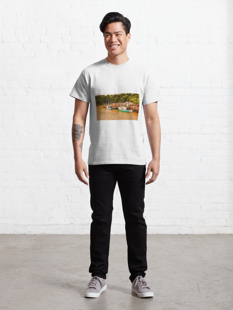 Alternate view of St. Martins Harbour, New Brunswick, Canada Classic T-Shirt