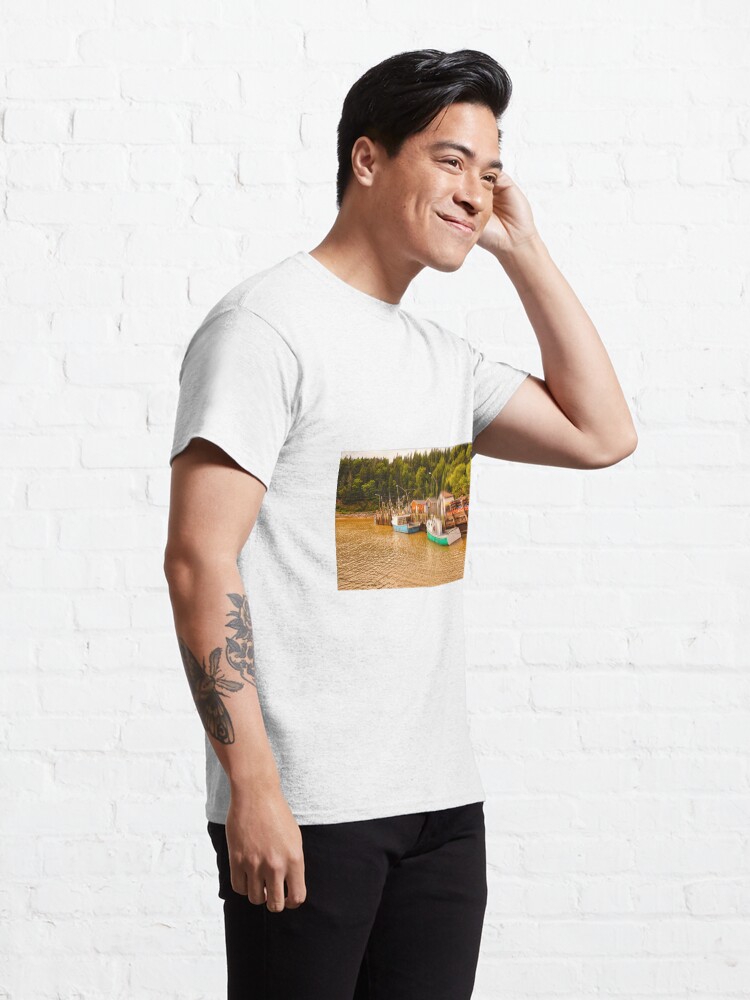 Alternate view of St. Martins Harbour, New Brunswick, Canada Classic T-Shirt