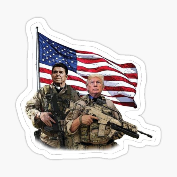 Item preview, Trump and Reagan Military 2020 designed and sold by Billie Sims.