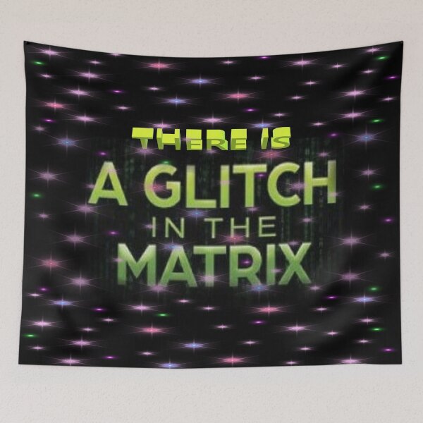 Item preview, Theres a  Glitch in the matrix  dark mask design by mysticladyart  designed and sold by mystic lady vintage art and fashion designs.