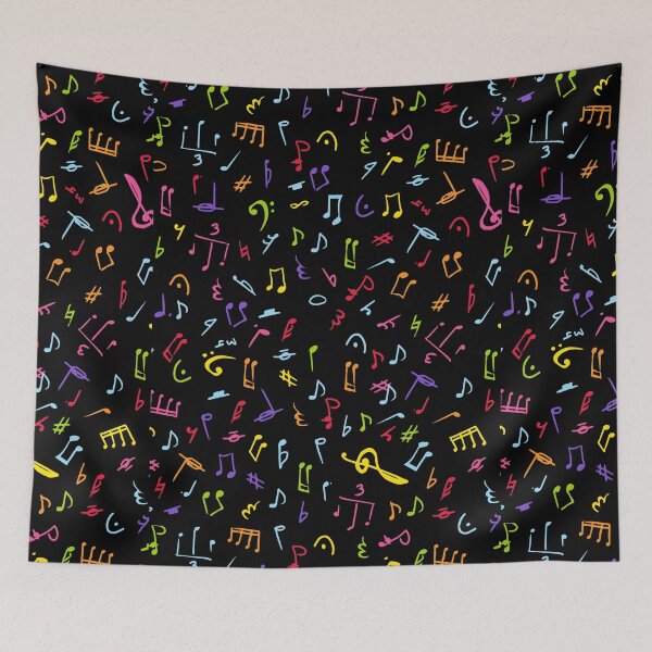 Item preview, Musical notes and rests musician pattern gift design designed and sold by Michael Schmidt.