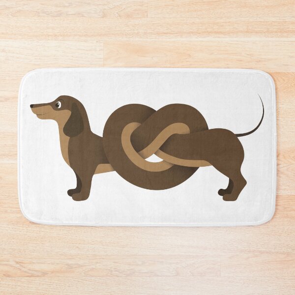 Item preview, Infinity loop chocolate dachshund designed and sold by design-emporium.