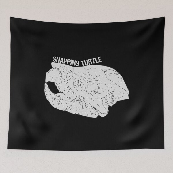 Item preview, Distressed Snapping Turtles - B&W Reptile Fossil Text designed and sold by DeWinnes.