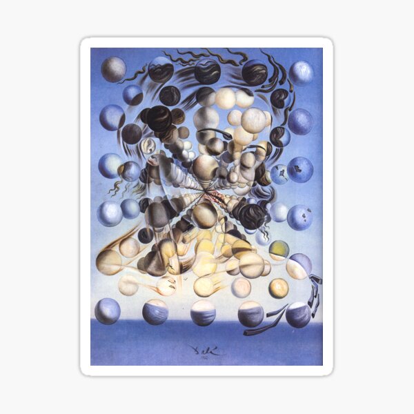 Galatea der Sphären von Salvador Dali Sticker