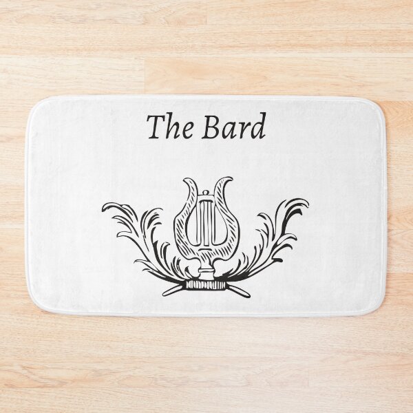 Item preview, The Bard with Antique Harp Image - For Artists, Poets, Musicians, Storry Tellers designed and sold by Vintage-TM.