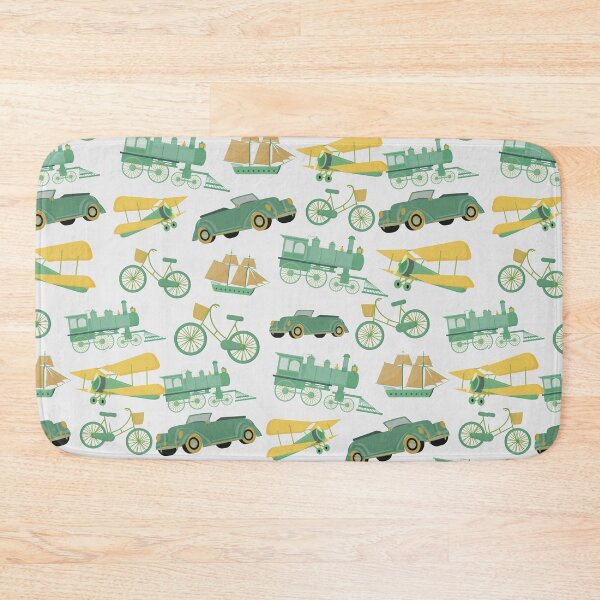 Item preview, Vintage Transportation Car Bike Boat Train pattern gift design designed and sold by Michael Schmidt.