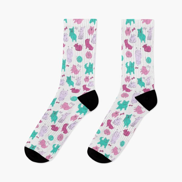 Artikelvorschau, Minimalistisches Hundemuster - Nettes rosa und grünes Muster entworfen und verkauft von sheehanstudios.