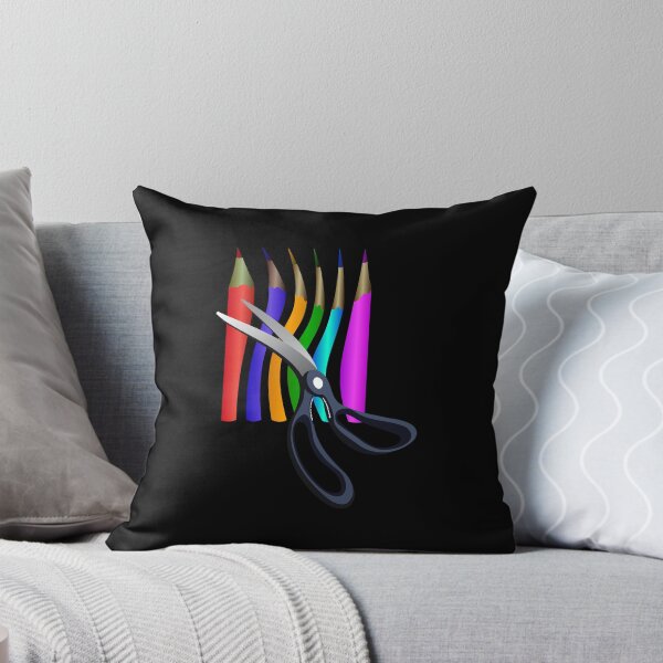 Item preview,  Colored pencils, scissors GIFT Children Youth Man Woman T-shirts Mugs Other Black background designed and sold by Galina Kostyaeva.