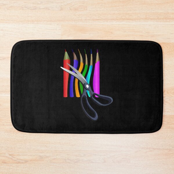 Item preview,  Colored pencils, scissors GIFT Children Youth Man Woman T-shirts Mugs Other Black background designed and sold by Galina Kostyaeva.