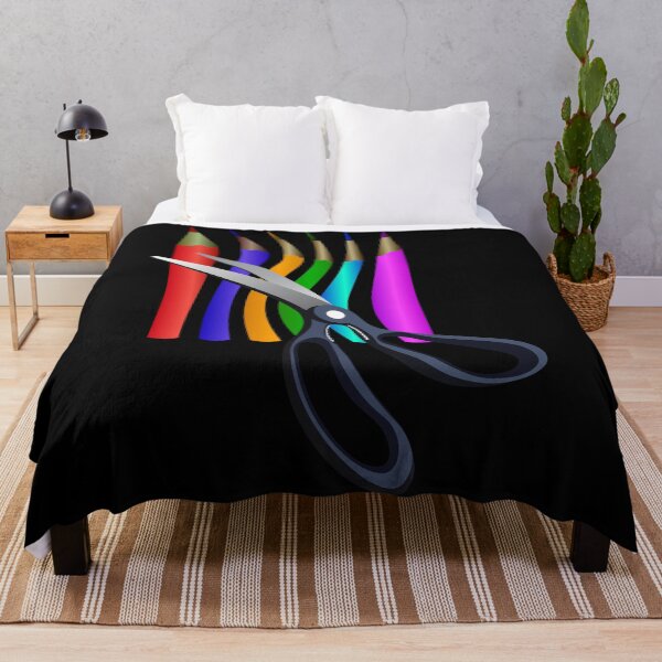 Item preview,  Colored pencils, scissors GIFT Children Youth Man Woman T-shirts Mugs Other Black background designed and sold by Galina Kostyaeva.