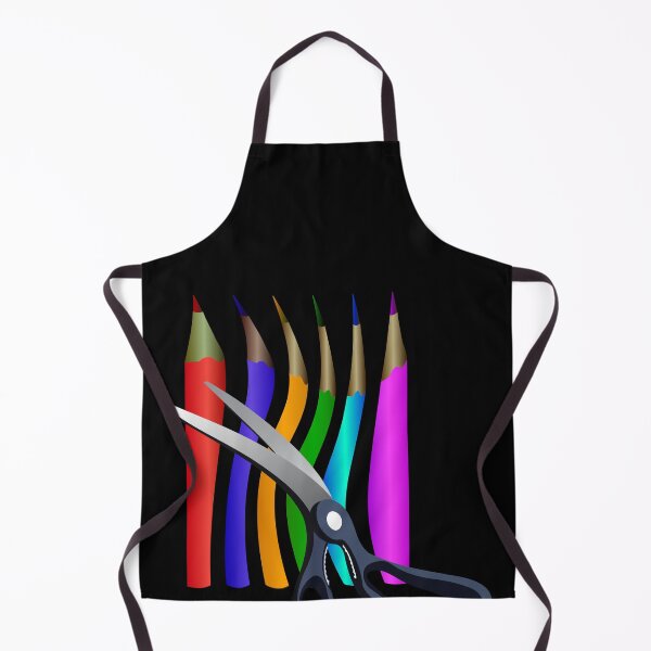 Item preview,  Colored pencils, scissors GIFT Children Youth Man Woman T-shirts Mugs Other Black background designed and sold by Galina Kostyaeva.