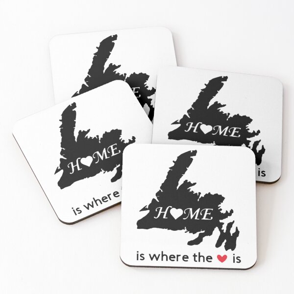 Item preview, Newfoundland Home Is Where The Heart Is designed and sold by JRM Tees & More Store.