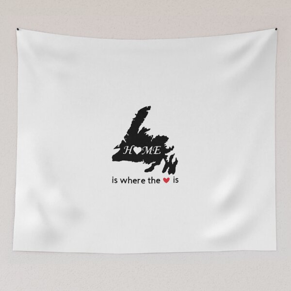 Item preview, Newfoundland Home Is Where The Heart Is designed and sold by JRM Tees & More Store.