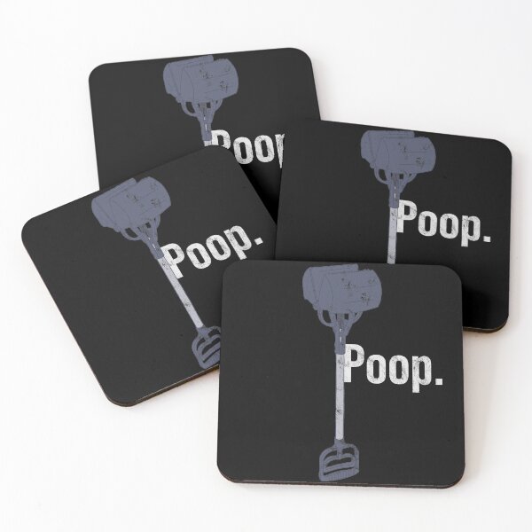 Item preview, Distressed Pooper Scooper - Poop Text - Stool Waste designed and sold by DeWinnes.