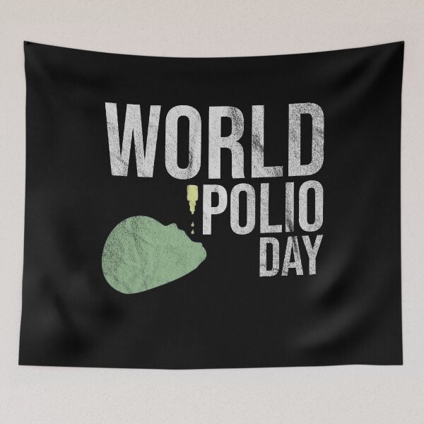 Item preview, Distressed Polio - World Polio Day - Poliovirus designed and sold by DeWinnes.
