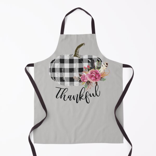 Item preview, Thankful Fall Season, Black And White Gingham Pumpkin designed and sold by 3bythelake.