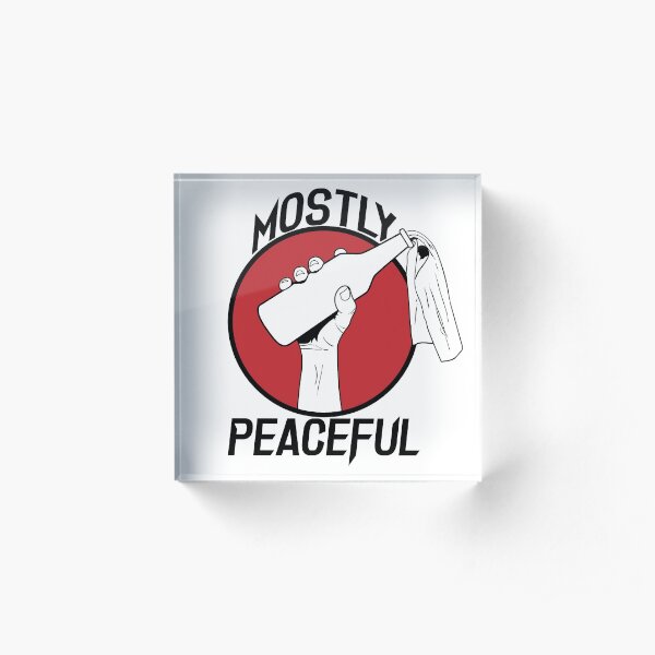 Mostly Peaceful II Acrylic Block