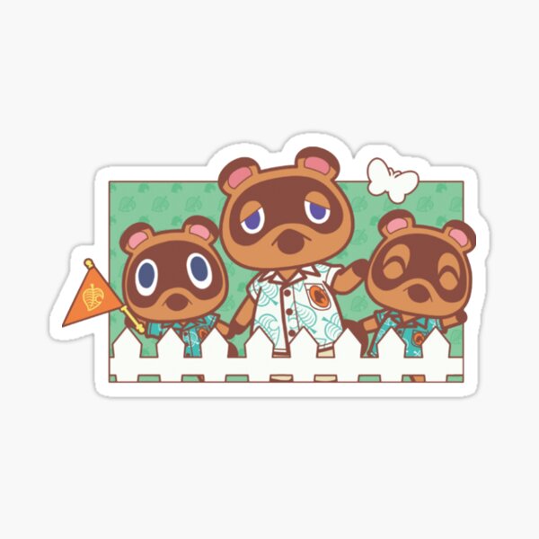 not animal crossing tom nook family Sticker
