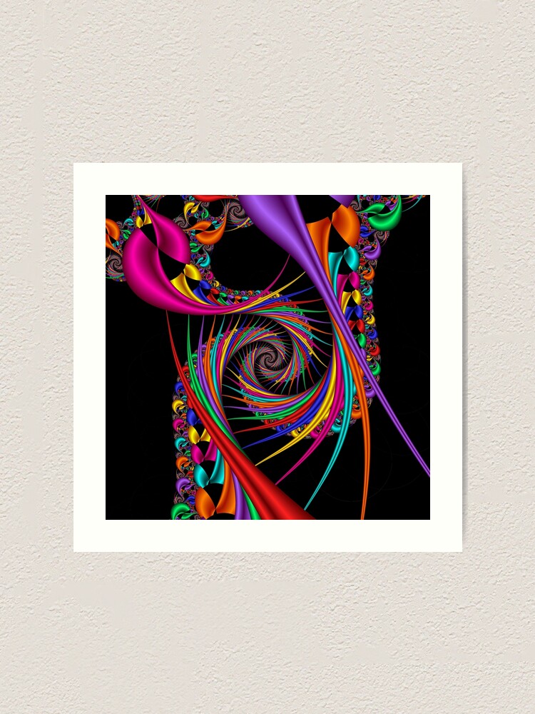 Alternate view of Braiding Rainbows Art Print