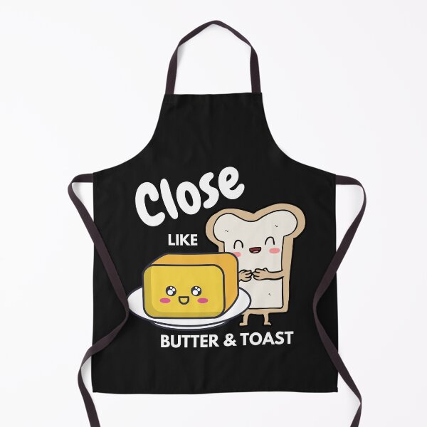 Item preview, Close Like Butter & Toast Friendship Cute designed and sold by cheekygeek.