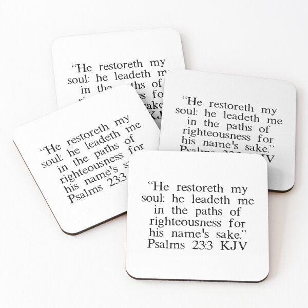 Item preview, Psalms 23:3 KJV designed and sold by IBMClothing.