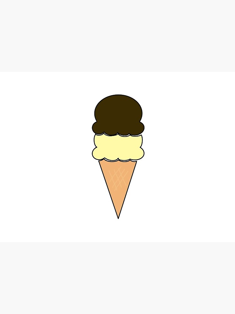 Cartoon animated Ice cream cone.