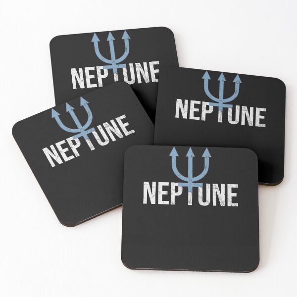 Item preview, Distressed Planet Neptune Text - Planet Symbol - Trident designed and sold by DeWinnes.