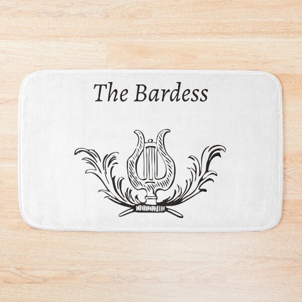 Item preview, The Bardess with Antique Harp Image - For Women Harpists, Artists, Poets, Musicians designed and sold by Vintage-TM.