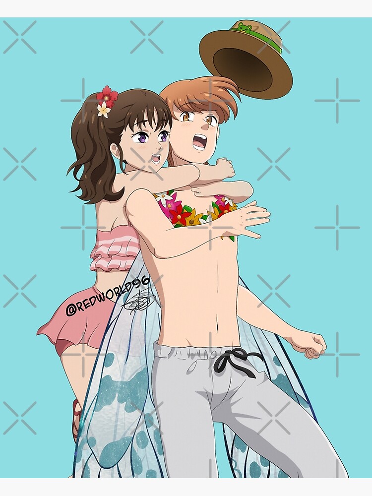 King And Diane Nanatsu No Taizai Poster By Redworld96 Redbubble