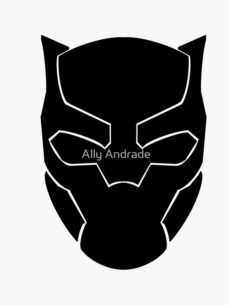 "Black Panther Mask" Sticker for Sale by gatorally Redbubble