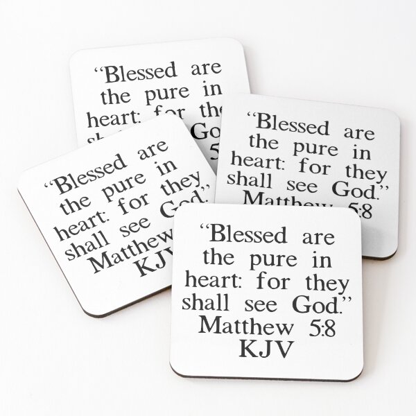Item preview, Matthew 5:8 KJV designed and sold by IBMClothing.