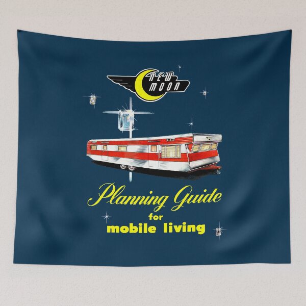 Item preview, NEW MOON MOBILE HOMES - GUIDE FOR MOBILE LIVING designed and sold by ThrowbackAds.