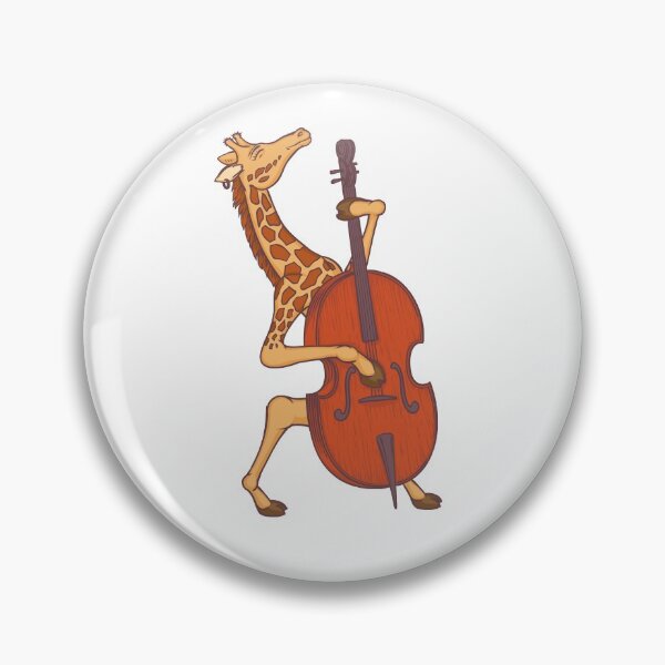 Item preview, Giraffe playing contrabass designed and sold by deepfuze.