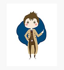 10th Doctor chibi Photographic Print