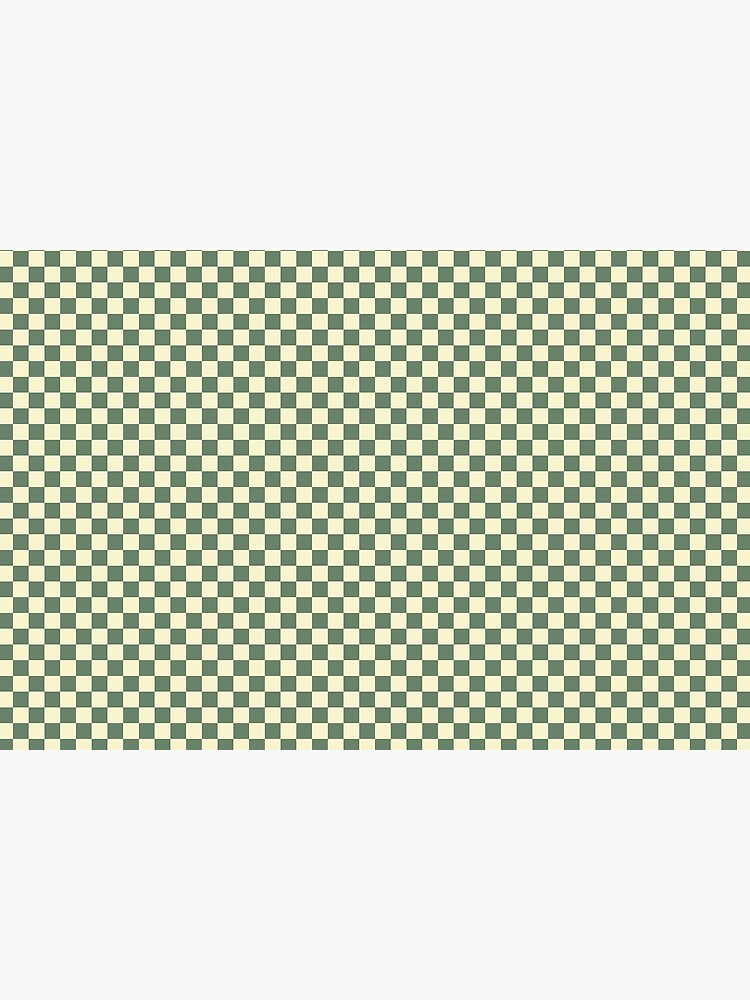Prairie Sage Green and Cream Checkerboard Squares by podartist