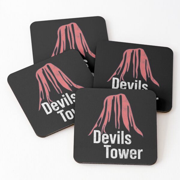 Item preview, Distressed Devils Tower Text - Bloody Logo - Geological designed and sold by DeWinnes.